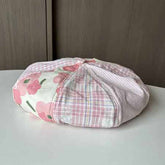 PINK SWEET SPLICING CLOUD BERET_CWAB2904