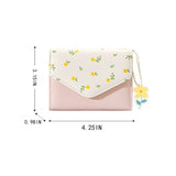 SMALL FRESH FLORAL TRI FOLD THIN SHORT WALLET_CWAB2547