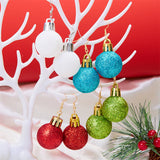 COLORFUL CHRISTMAS NEW BALL EARRINGS_CWAJE2398