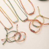 BOHO LOVE PENDANT NECKLACE COLORFUL GOLD PLATED_CWMM6972