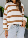 Pullover Striped Fashion Sweater Sweater Crewneck Sweater
