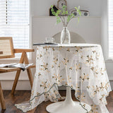 HOME FLOWER EMBROIDERED LACE TABLECLOTH_CWMM0944
