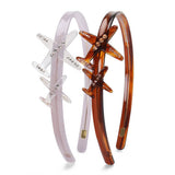 CUTE AIRPLANE DESIGN HEADBAND WITH DIAMONDS_CWAHA4373