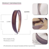 2 2CM WIDE VINTAGE ACETATE HEADBAND HAIRPIN_CWAHA4341