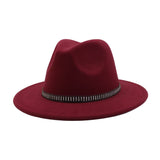 Unisex Vintage Wool Fedorahat British Ethnic Style_Cwah04390