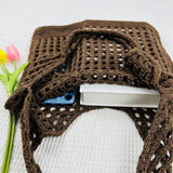 Cwab1953_Knitted Hollowed Out Tote Bag