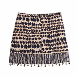 HIGH WAIST BEADED SKIRT WITH VINTAGE PRINT_CWDSD8337