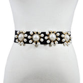 Women'S Pearl-Embellished Elastic Waistband_Cwabe0511