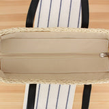 RETRO HOLLOW HANDHELD WOVEN SHOULDER BAG_CWAB2109