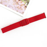 SOLID WOVEN BUCKLELESS ELASTIC WAISTBAND_CWABE0674