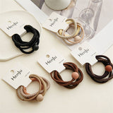 4PCS SET BALL SIMPLE HAIR TIES_CWAHA0333