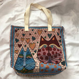Cat Cat Cloth Bag Horizontal Single-Shoulder Bag