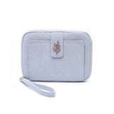 New Solid Leaf Decor Zipper Short Wallet_Cwab06258