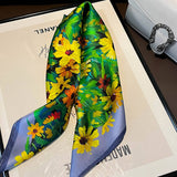 100% SILK SQUARE SCARF FASHIONABLE SPRING AUTUMN_CWASC0562