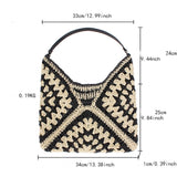 STRAW HOLIDAY COMMUTER SHOULDER BAG_CWAB2010