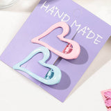 COLORFUL ENAMEL HAIR CLIP GRADIENT METAL DUCKBILL_CWAHA1640