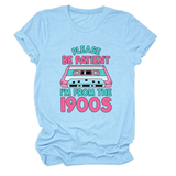 Women Teeplease Be Patient Letter Print_Cwtts1501