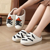 HALLOWEEN CARTOON SKULL PATTERN COTTON SLIPPERS_CWSHS0850