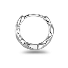 CLASSIC ROUND TWIST HOOP EARRINGS_CWAJE0551