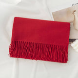 COZY SOLID COLOR WINTER SCARF WITH FOR WOMEN_CWASC0991