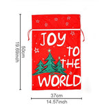 Cwmm1751_Christmas Print Bouquet With Drawstring Gift Bag