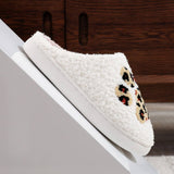 CARTOON LEOPARD PRINT CAT CLAW COTTON SLIPPERS_CWSHS0445
