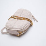 Versatile Diamond Shoulder Mini Chain Bag_Cwab3426