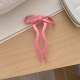 TEMPERAMENT BOW U SHAPED HAIRPIN_CWAHA2691