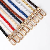 Fashionable Ladies Weave Thin Waist Belts