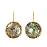 ABALONE GEOMETRIC EAR CLIPS COLORFUL SHELLEARRINGS_CWMM4301