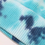 OUTDOOR WARM CURLED EDGE TIE DYE KNITTED HAT_CWAH1593