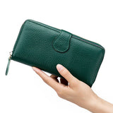 GENUINE LEATHER LONG STYLISH LARGE CAPACITY WALLET_CWAB3783
