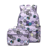 2 PIECE WATERPROOF BACKPACKS FOR SCHOOL GIRLS_CWAB5502