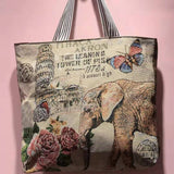 RETRO EMBROIDERED KNITTED BAG SHOULDER TOTE BAG_CWAB1669