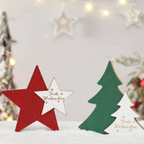 CHRISTMAS TWO TONE PAINTED WOODEN HANGING DECOR_CWAJE05391
