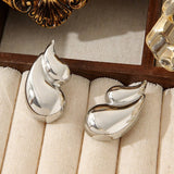 18K GOLD PLATED DOUBLE LAYER TEARDROP EARRINGS_CWMM3654