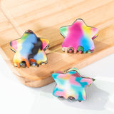 Rainbow Star Hair Claw Clip Small_Cwaha0325