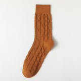 Women Simple Thin And Comfortable Twist Socks_Cwms0467