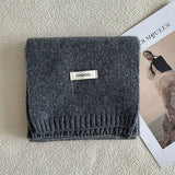 100% WOOL AURORA BLUE KNIT SCARF SOFT WARM_CWASC2285