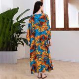 RAYON PRINT BEACH COVER UP WITH WOVEN FRONT_CWMM6213