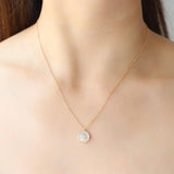 FASHION FLOWER SHELL NECKLACE JEWELRY SET_CWAJE2934