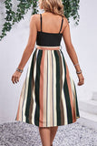 BREASTWRAP COLOR MATCHING STRAP SUSPENDER DRESS_CWDSD2895
