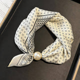 Ivory Pearl Magnetic Skinny Neck Scarf_Cwasc03933