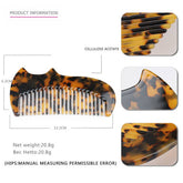 ACETATE SHEET 4MM GRADIENT TOOTHCOMB HORN HAIRCOMB_CWAHA4186