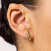 Zircon Clip On Ear Cuffs Simple Chic Design_Cwaje5013