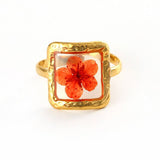 OPEN ADJUSTABLE STEEL RING WITH DRIED FLOWERS_CWMM8930