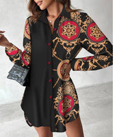 Stylish Lapel Single Breasted Loose Sag Shirt