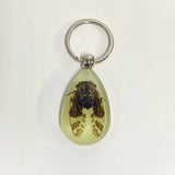 AMBER GLOW IN THE DARK INSECT KEYCHAIN PENDANT_CWMM3698