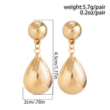 MINIMALIST GEOMETRIC WATER DROP EARRINGS_CWAJE1145