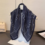 Minimalist Polka Herringbone Linen Feel Scarf_Cwasc03306